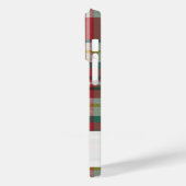 モノグラムスクリプト名Plaid赤パター素朴ン Case-Mate iPhoneケース (裏面 / 左)