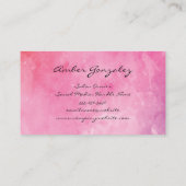 モノグラムスクリプト | 花カラフル類 名刺 (裏面)