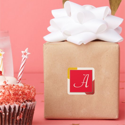 モノグラムスクリプトA スクエアシール (パーティー)