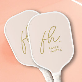 モノグラムスクリプモダントガーリー ピックルボールラケット