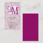 モノグラムスクロール コーリングカード (正面/裏面)