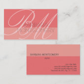 モノグラムスタイリストファッションデザイナー名刺 名刺 (正面/裏面)