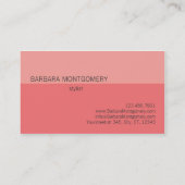 モノグラムスタイリストファッションデザイナー名刺 名刺 (裏面)