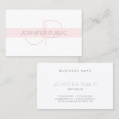 モノグラムスタイリッシュシンプルデザインラグジュアリープモダンラン 名刺 (正面/裏面)