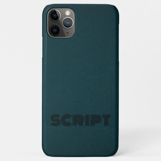 モノグラムスタイリッシュダークグリーン文字 Case-Mate iPhoneケース (裏面)