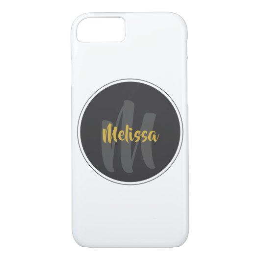 モノグラムスタイリッシュテンプレート Case-Mate iPhoneケース (裏面)