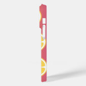 モノグラムスタイリッシュピンク&イエロー Case-Mate iPhoneケース (裏面 / 左)