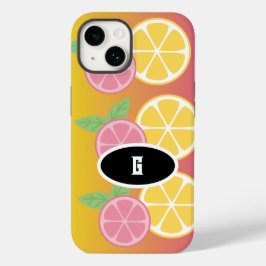 モノグラムスタイリッシュピンク&イエロー Case-Mate iPhone 14ケース