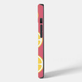 モノグラムスタイリッシュピンク&イエロー Case-Mate iPhoneケース (裏面 / 左)