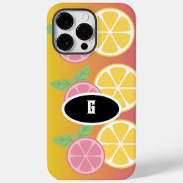 モノグラムスタイリッシュピンク&イエロー Case-Mate iPhone 14 PRO MAXケース