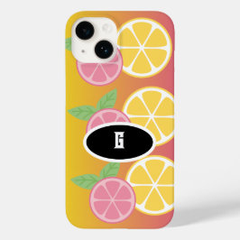 モノグラムスタイリッシュピンク&イエロー Case-Mate iPhone 14ケース