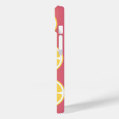 モノグラムスタイリッシュピンク&イエロー Case-Mate iPhoneケース (裏面 / 左)