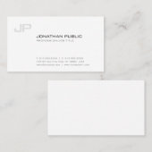 モノグラムスタイリッシュプレーンシンプルプロフェッショナル 名刺 (正面/裏面)