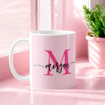 モノグラムスタイリッシュホッモダントピンク コーヒーマグカップ<br><div class="desc">私たちのモノグラムスタイリッシュホットピモダンックコーヒーマグとスタイルで飲む！ホットピ鮮やかンクデザインを搭載しパーソナライズされた、シックでのtouchのために、お客様のモノグラムお洒落をモダンフォントに入れてカスタムいるマグカップ。朝のコーヒーや紅茶に最適で、ファッショナブルな美意識と日常の機能性を兼ね備えている。セラミック高品質製で、電子レンジと食洗機の両方が安全。このポップ・アートのトレンディー、コーヒーマグと同じ実用的なパーソナライズされたあなたのキッチンやオフィスに色の追加スタイリッシュ。</div>