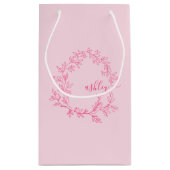 モノグラムスタイリッシュホッモダントピンク スモールペーパーバッグ (裏面)