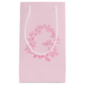 モノグラムスタイリッシュホッモダントピンク スモールペーパーバッグ (正面)