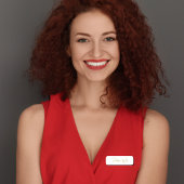 モノグラムスタイリッシュミニマモダンリストのホワイトスクリプト 名札