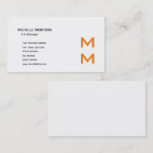 モノグラムスタイリッシュミニマモダンリスト平野 名刺 (正面/裏面)