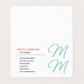 モノグラムスタイリッシュミニマモダンリスト平野 名刺 (外部フラット)