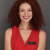 モノグラムスタイリッシュミニマルモダンリストブラックスクリプト 名札