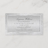 モノグラムスタイリッシュ付き軽銀蛇の模様 名刺 (裏面)