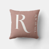 モノグラムスタイリッシュ名ベージュ クッション (裏面)