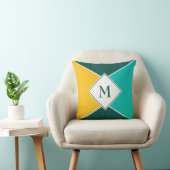 モノグラムスタイリッシュ幾何学夏色 クッション (椅子)