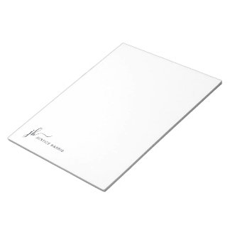 モノグラムスタイリッシュ文房具のスクリプパーソナライズされたト ノートパッド