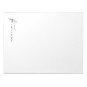 モノグラムスタイリッシュ文房具のスクリプパーソナライズされたト ノートパッド (正面)