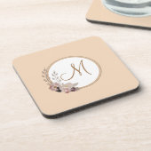 モノグラムスタイリッシュ水彩植物学 コースター (左側)