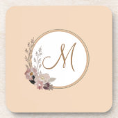 モノグラムスタイリッシュ水彩植物学 コースター (正面)