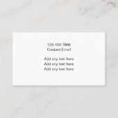 モノグラムスタイリッシュ設計の名刺 名刺 (裏面)