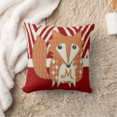 モノグラムスタイルキツネ枕 クッション (ブランケット)
