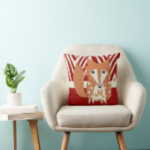 モノグラムスタイルキツネ枕 クッション (椅子)