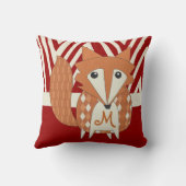 モノグラムスタイルキツネ枕 クッション (裏面)