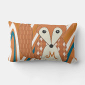 モノグラムスタイルキツネ枕 ランバークッション (裏面)