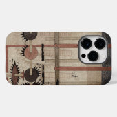 モノグラムスチームパンクギアパーソナライズされた電話ケース Case-Mate iPhoneケース (裏面 (横))