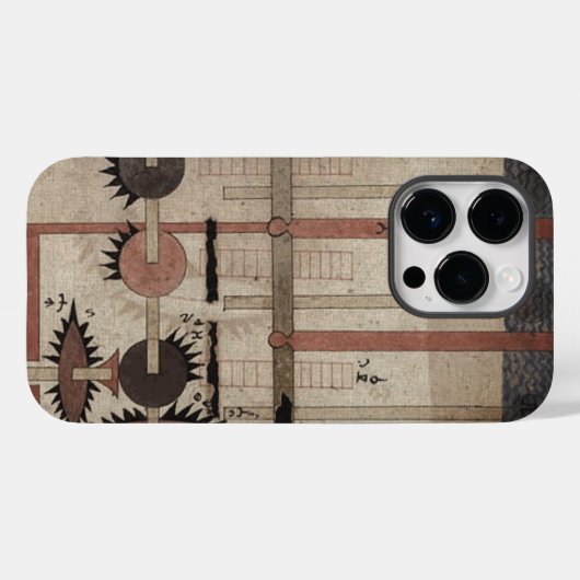 モノグラムスチームパンクギアパーソナライズされた電話ケース Case-Mate iPhoneケース (裏面 (横))