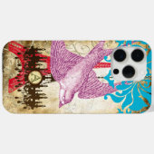 モノグラムスチームパンクバードエフェフィールタワーシャンデリア Case-Mate iPhoneケース (裏面 (横))