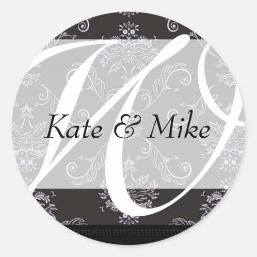 モノグラムステッカー| E1 ラウンドシール (正面)