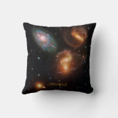 モノグラムステファンクインテット深い宇宙スター銀河系 クッション (裏面)