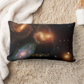 モノグラムステファンクインテット深い宇宙スター銀河系 ランバークッション (ブランケット)