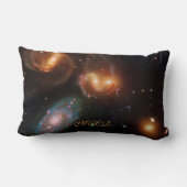 モノグラムステファンクインテット深い宇宙スター銀河系 ランバークッション (裏面)