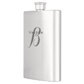 モノグラムステンレス鋼フラスコ男性へ フラスク (左)