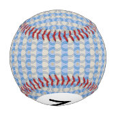 モノグラムストックカンディストライプブルータン 野球ボール (裏面)