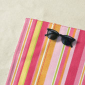 モノグラムストライプのビーチタオル ビーチタオル (インサイチュ)