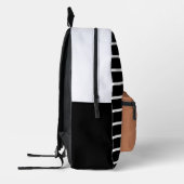 モノグラムストライプの手台名ブラックキャラメル プリントバックパック (左)
