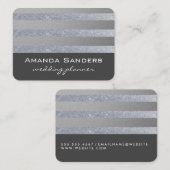 モノグラムストライプグリッター 名刺 (正面/裏面)