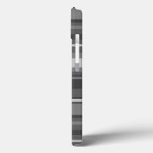 モノグラムストライプグレーの大文字と小文字の一致iPhoneケース Case-Mate iPhoneケース (裏面 / 左)