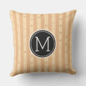 モノグラムストライプトスカーナモダンハートパターン クッション (裏面)